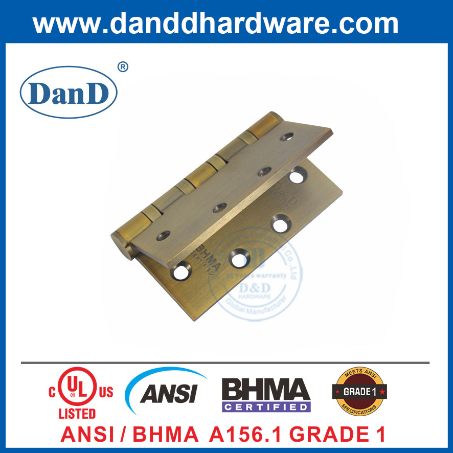 ANSI Grade 1 Heavy Duty Antique Bronze Stainless Steel BHMA Door Hinge-DDSS001-ANSI-1-4.5x4.5x4.6
