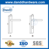 Narrow Frame Stainless Steel European Door Handles with Plate-DDNP001
