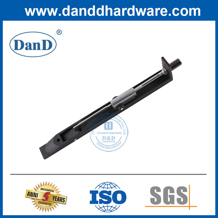 Stainless Steel Black Heavy Duty Flush Bolt for Timber Door-DDDB001