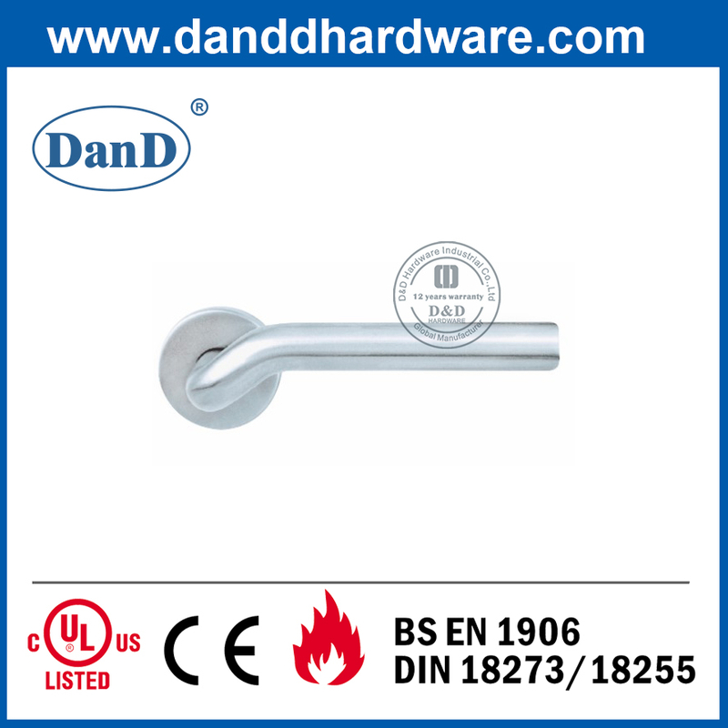 Grade 304 Custom Design Security Door Handle for Metal Door-DDTH015