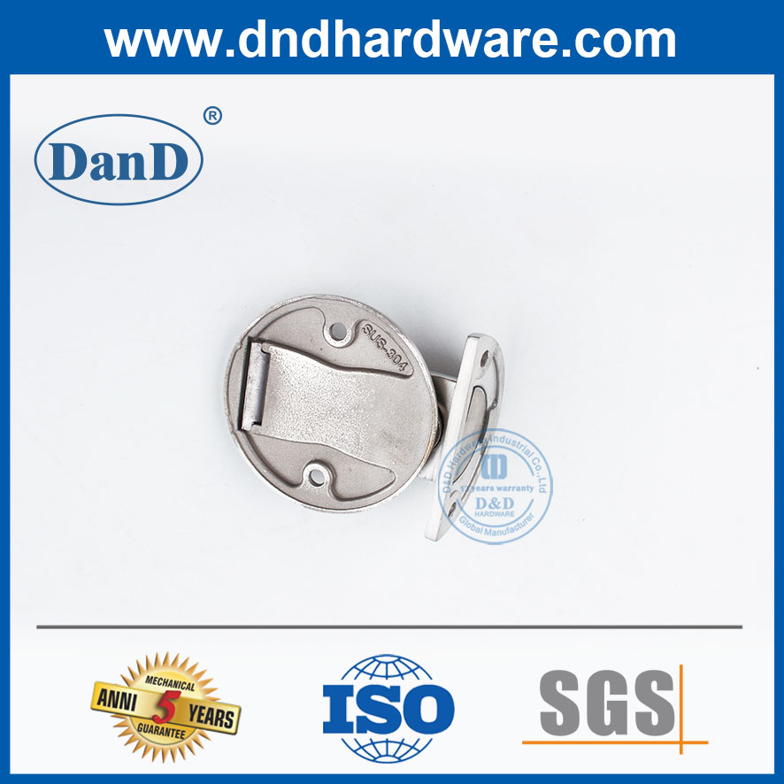 Contemporary Security Floor Door Stop Stainless Steel Magnetic Invisible Door Stopper-DDDS036