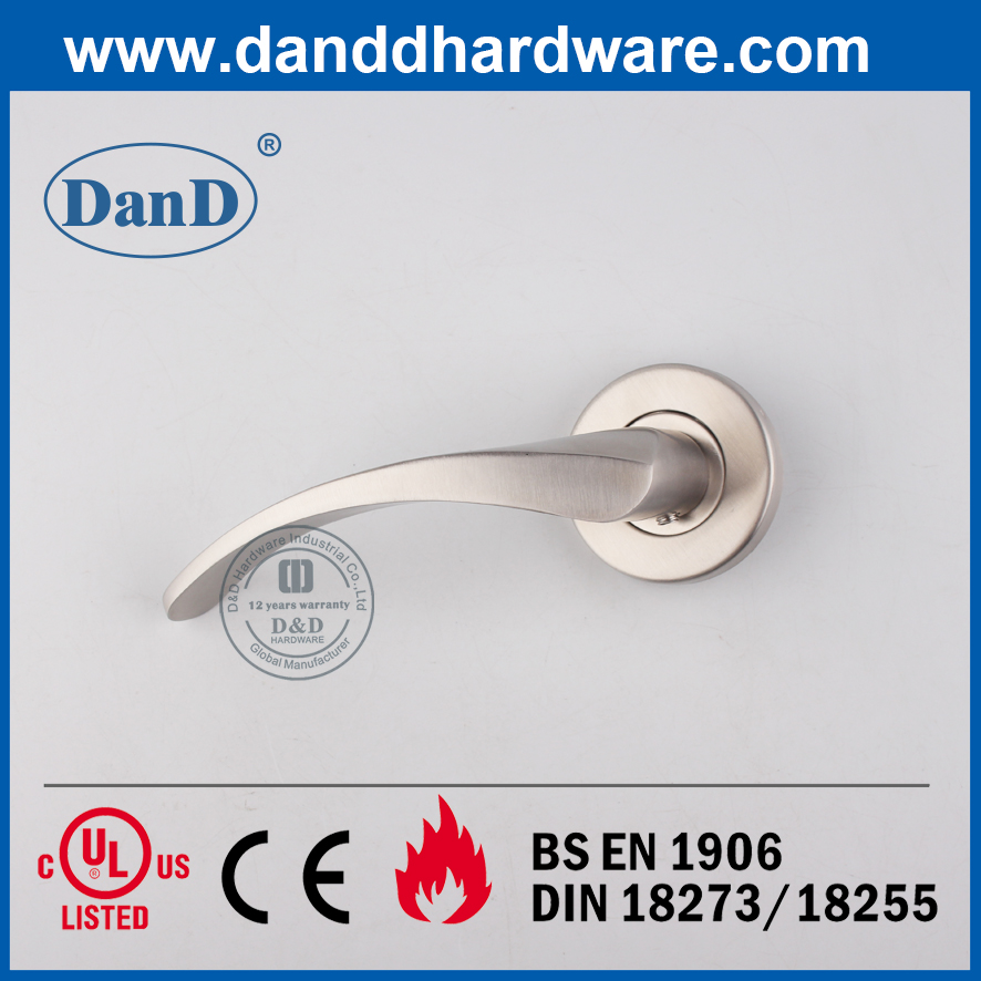 Stainless Steel 304 Door Furniture Solid Lever Handle for Interior Door-DDSH045