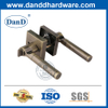 Square Zinc Alloy Exterior Door Cylindrical Lever Lockset-DDLK075