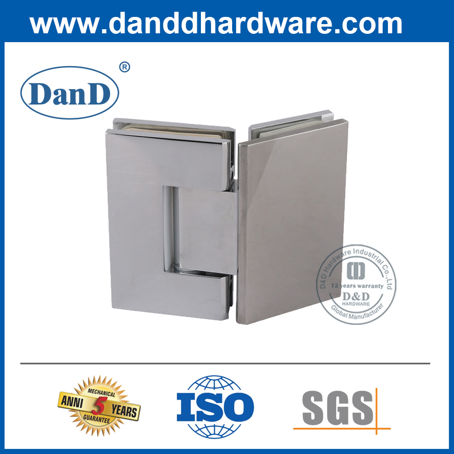 SUS304 Heavy Duty Glass Shower Door Hinge for Bathroom Door-DDGH003