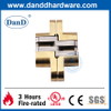 Satin Brass Zinc Alloy Concealed Door Hinge for Apartment Building-DDCH007