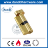 European Polished Brass Bathroom Lock Cylinder with Thumbturn-DDLC007