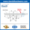 Secret Door Hardware 160-180 Degree Heavy Duty Stainless Steel Two Direction Hidden Hinge-DDCH020