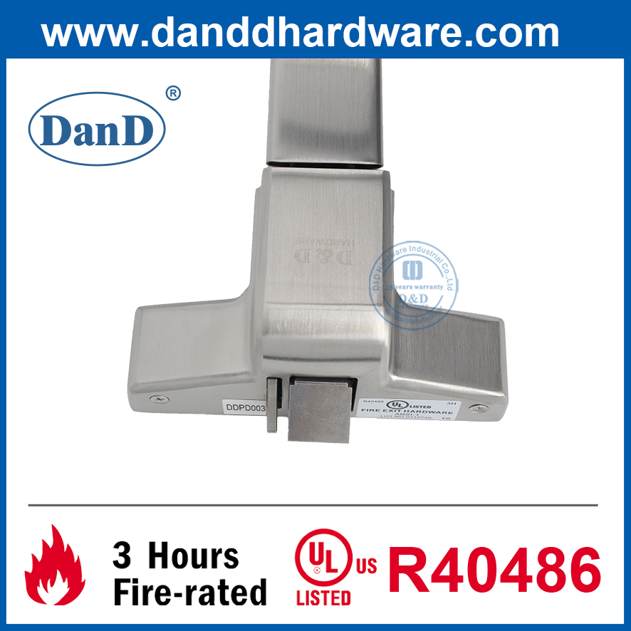 Fire Exit Hardware Stainless Steel UL Listed Fire Resistance Rim Exit Device-DDPD003