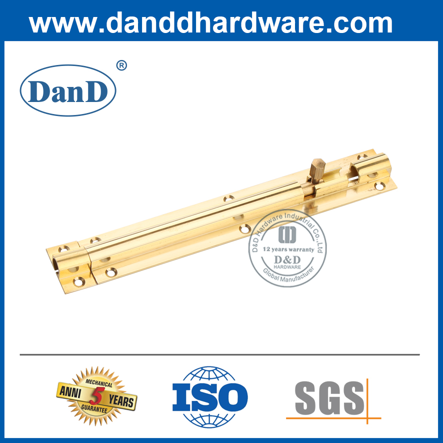 Brass Sliding Barrel Bolt for Decorative Door-DDDB016