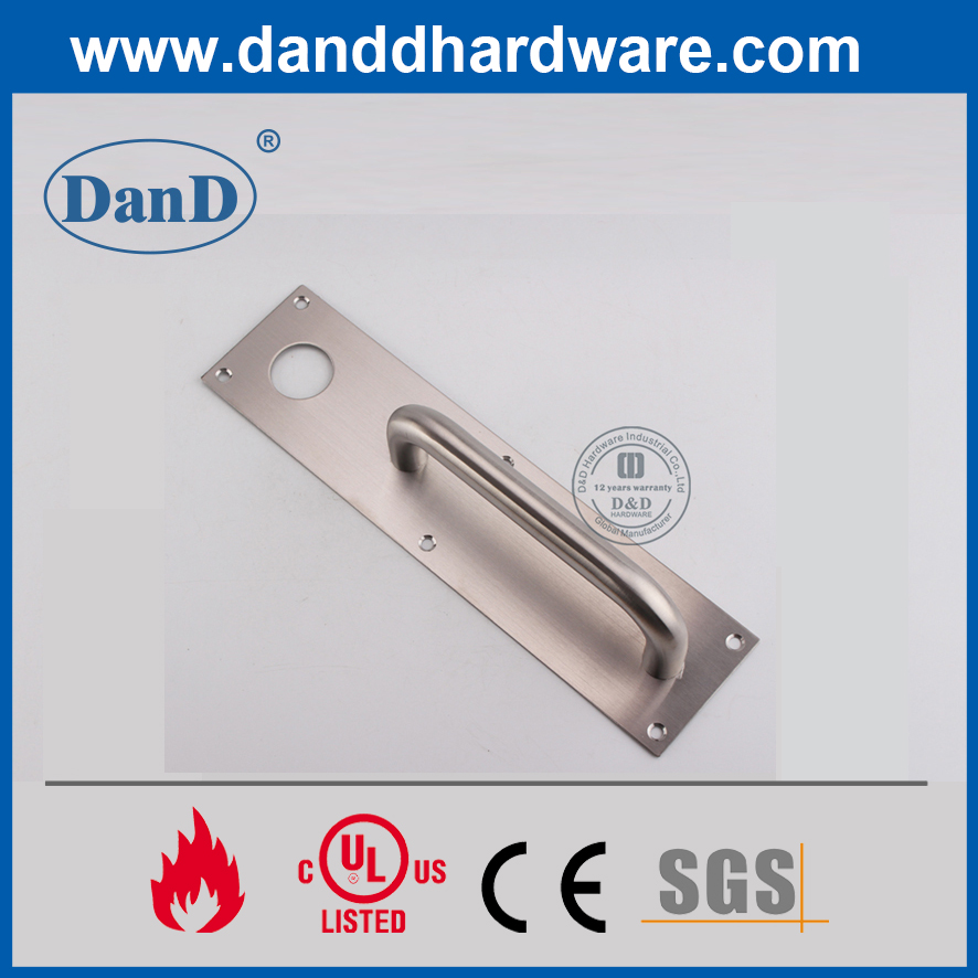 SS304 Night Latch Plate Work with Cylinder for Emergency Exit Door-DDPD011