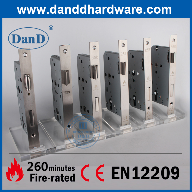 CE EN12209 Stainless Steel Fire Bathroom Door Mortice Lock-DDML012-6078