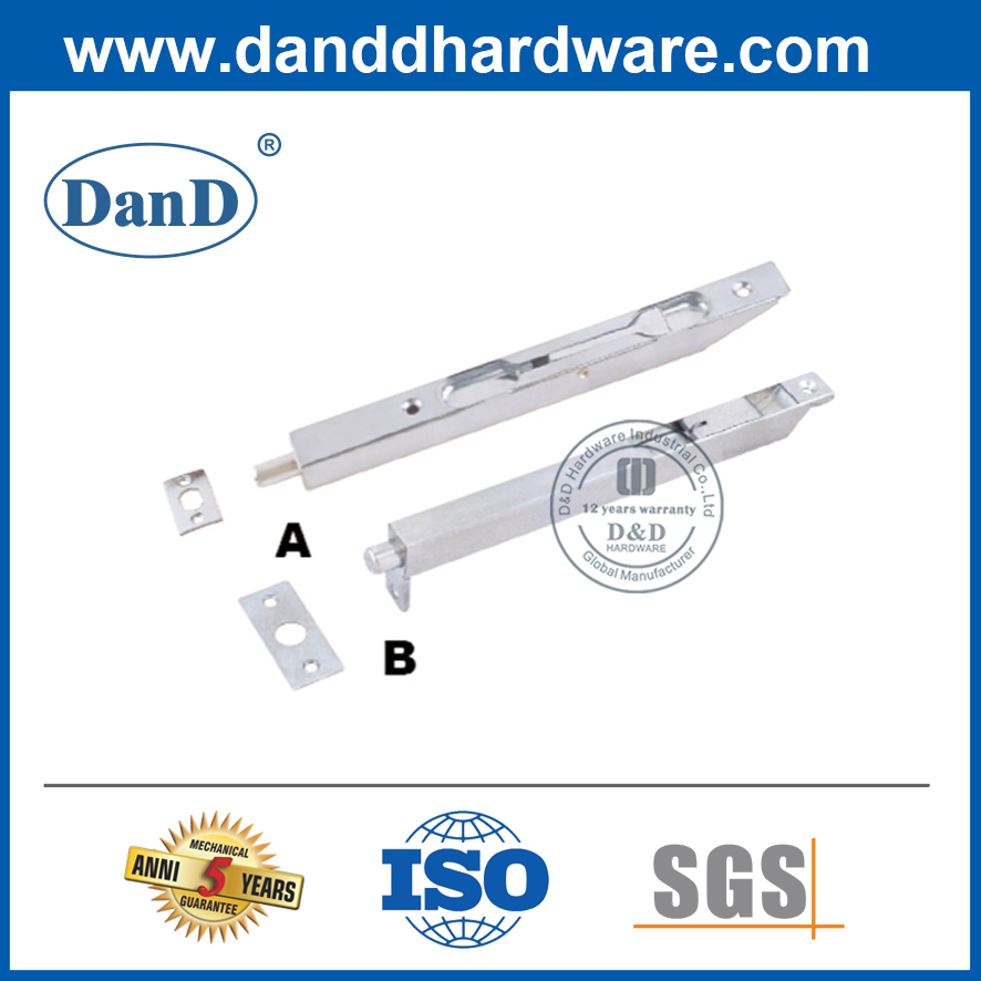 Stainless Steel Box Type Flush Door Bolt for External Door-DDDB007