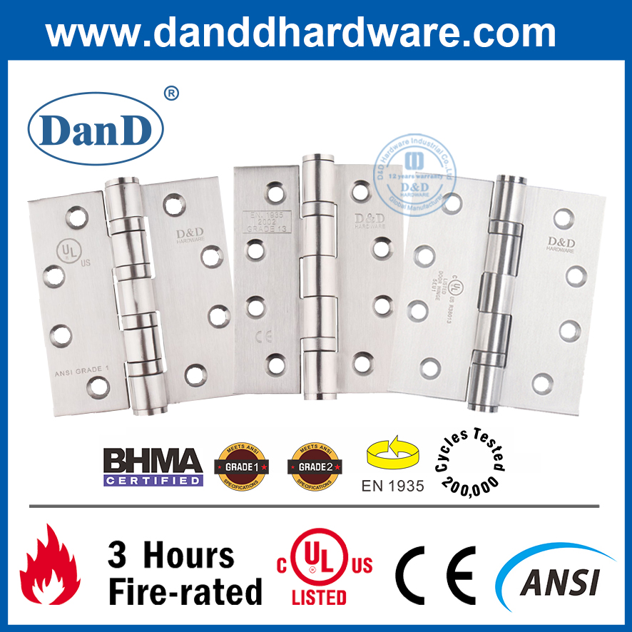 SS304 Door Ironmongery Flush Hinge for Metal Door- DDSS028-B