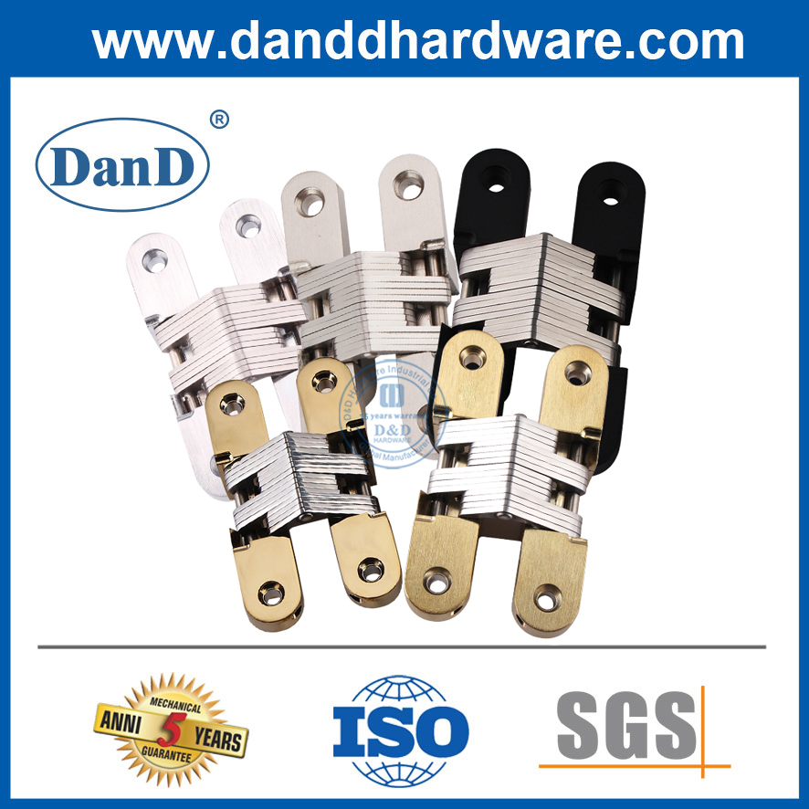 Zinc Alloy Hidden Invisible Soss Cross Concealed Hinge for Flush Doors-DDCH007