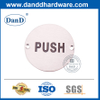 Stainless Steel Round Type Fire Door Indication Sign Plate-DDSP007
