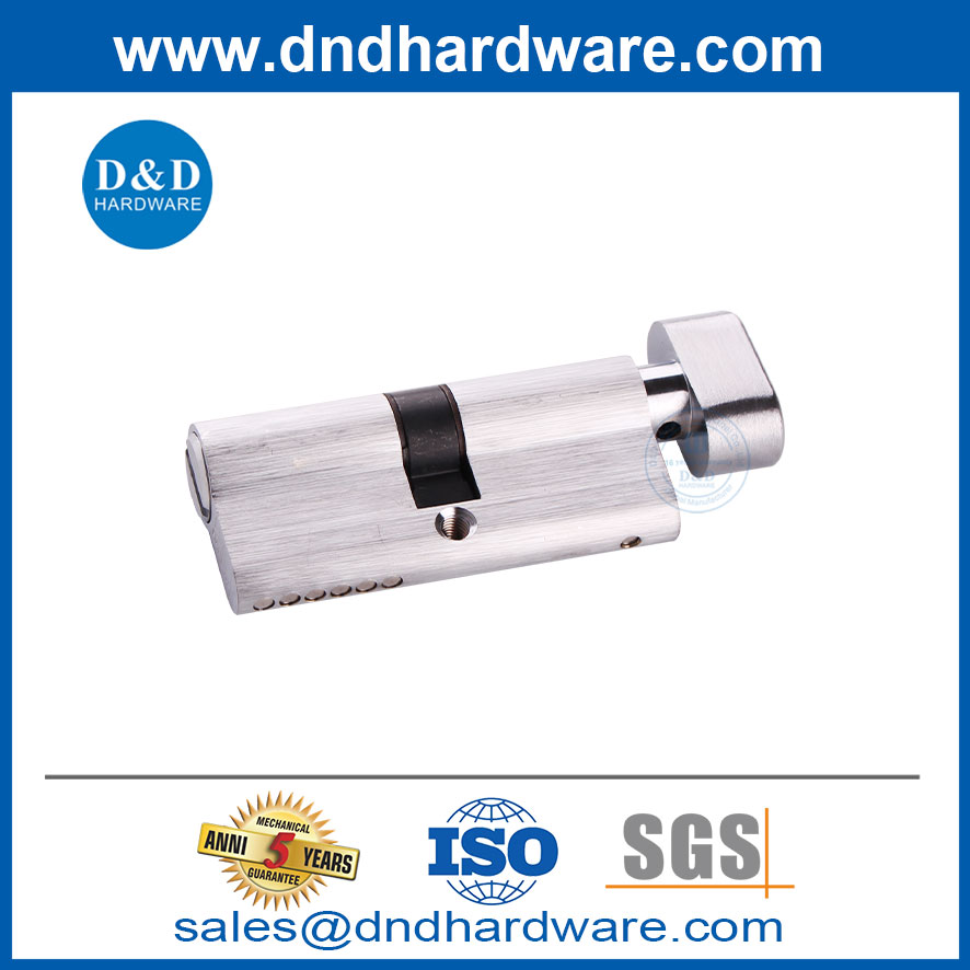 70mm Satin Chrome Bathroom Washroom Door Lock Cylinders for Apartment-DDLC007-70mm-SC