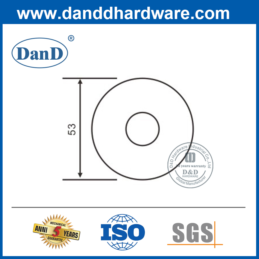 Stainless Steel Round Type Rosette-DDES010