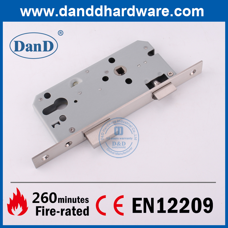 CE Stainless Steel Fire Rated Mortise Exterior Door Lock-DDML026-5085