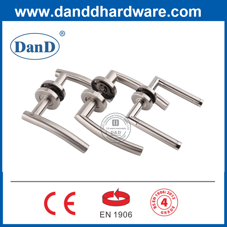 Stainless Steel Lever Handle Hardware Factory OEM Hollow Door Handle-DDTH035