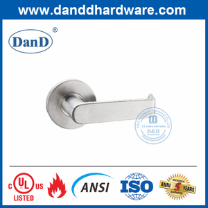 SUS304 Heavy Duty Silver Solid Lever Door Handle-DDAH002