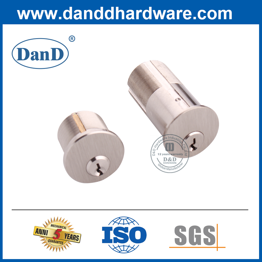 Cam Type Mortsie T Turn Lock Rim Cylinder in Solid Brass-DDLC019