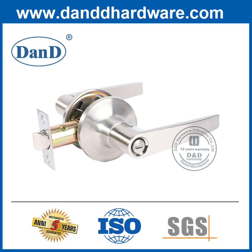 Zinc Alloy Privacy Door Lever Handle Lockset-DDLK013
