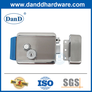 High Security Exterior Front Door Rim Double Cylinder Electric Lock-DDRL160