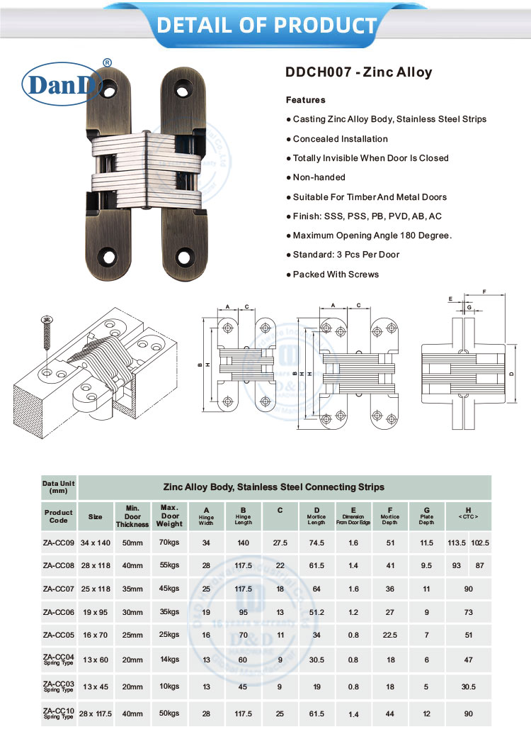 Antiqe Brass Door Hinge