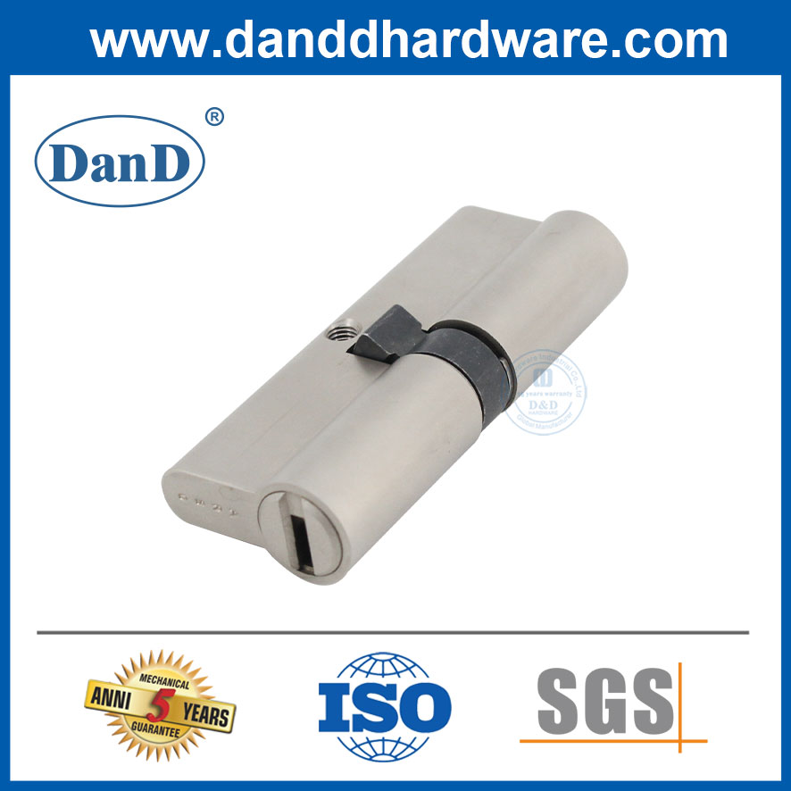 High Security Sollid Brass Double Lock Door Cylinder with Five Keys-DDLC023