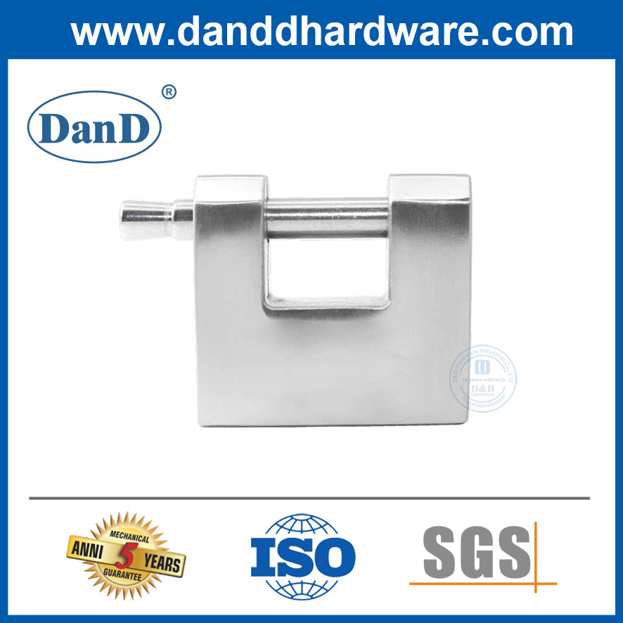 High Quality Security Door Lock Hardware Stainless Steel Padlock for Warehouse Garage-DDPL008