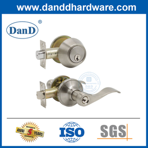 Entry Leverset Lock with Single Cylinder Deadbolt Door Hardware Lockset Types-DDLK026