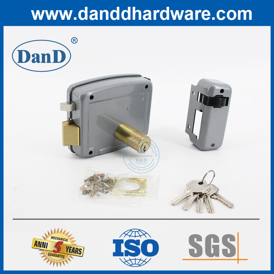 China Manufacturer Safety Gate Lock Brass Cylinder Door Rim Lock-DDRL034