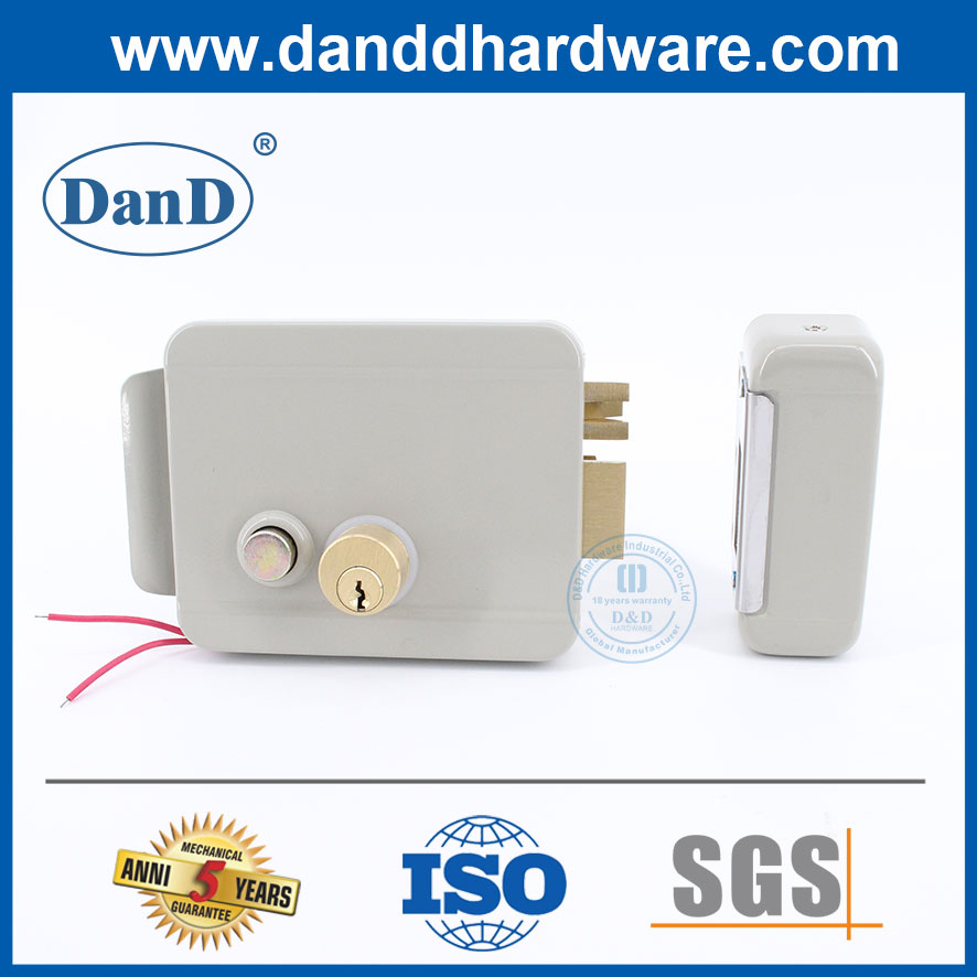 Home Security Smart Magnetic Electronic Electric Rim Lock Manufacturer-DDRL044