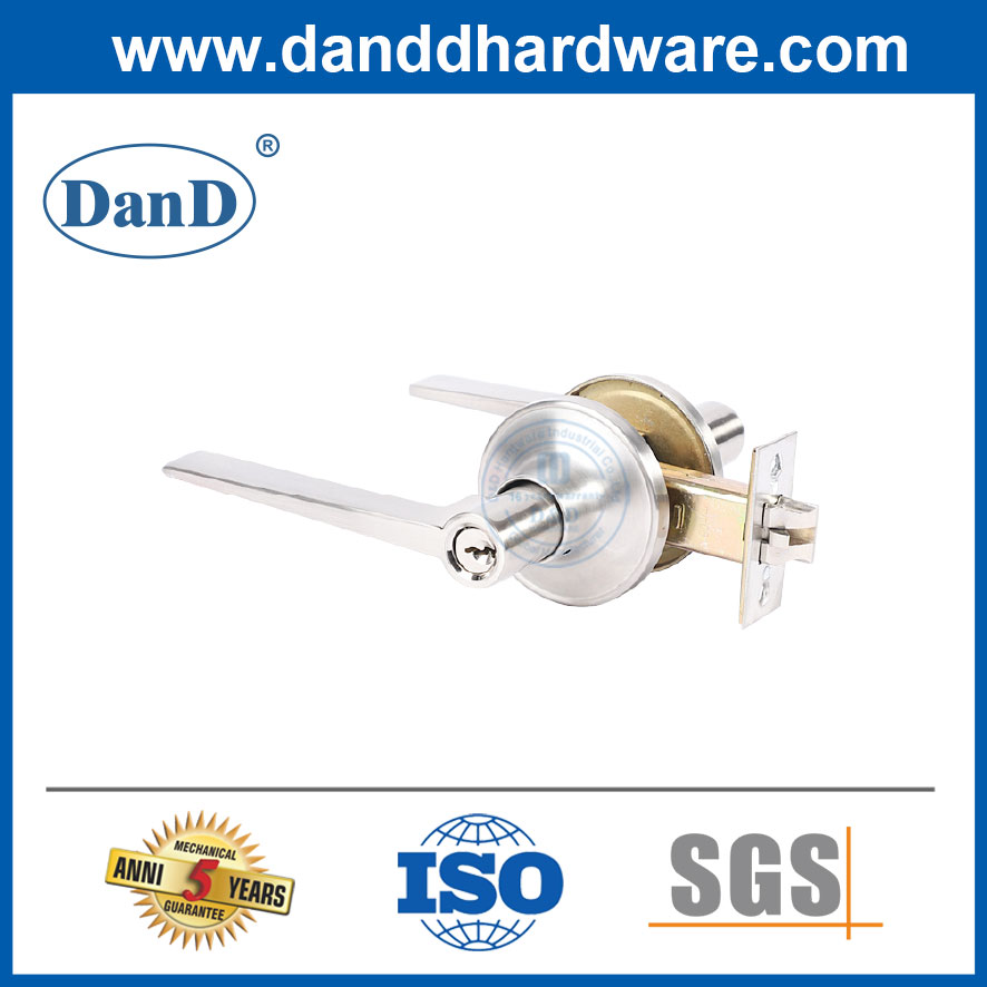 Door Hardware Lock Factory Tubular Lever Lockset for Entrance Door-DDLK006