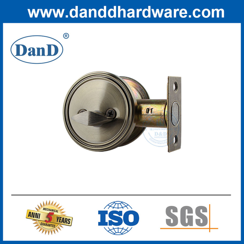 Antique Brass Single Cylinder Lock Stainless Steel Door Lock Deadbolt-DDLK008