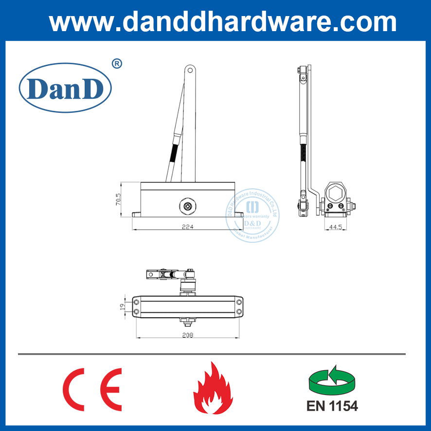 Adjustable Door Closer