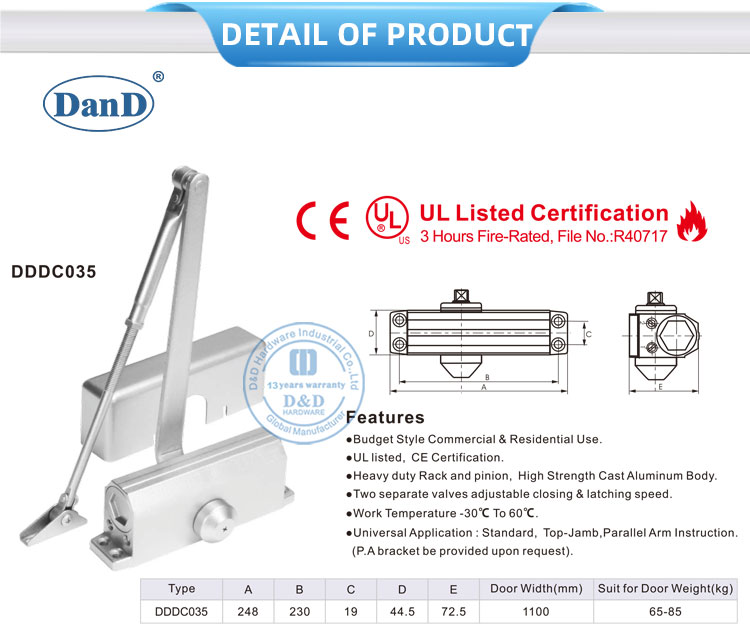 adjusting automatic door closer