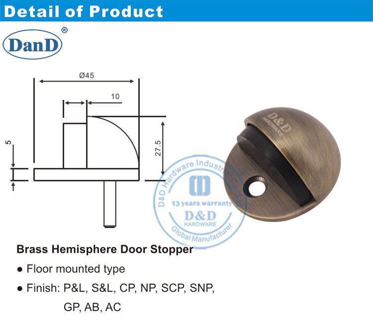 hardware door stopper