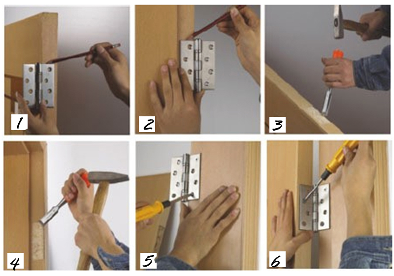 How To Install Hinges on A New Door?