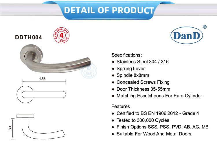 Hollow Lever Door Handle