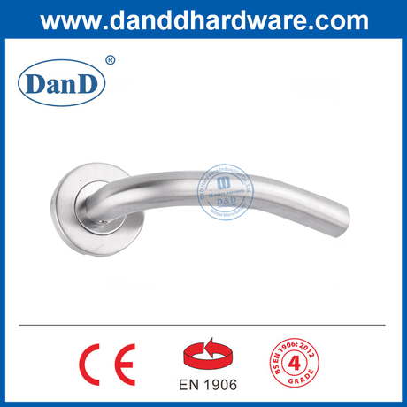 Modern Interior Door Lever Hollow Tube EN1906 Stainless Steel Door Handle-DDTH006