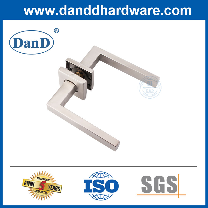Satin Stainless Steel Entry Metal Door Lever Main Door Handle-DDTH020