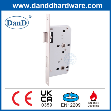 EN12209 European Security Door Bathroom Stainless Steel Mortise Lock Body-DDML012-5578