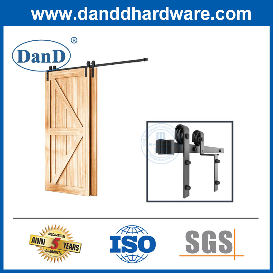 Barn Door Rail Sliding Door Pulley Track Mute Monorail Double Door Overlapping Door Overlapping Track-DDBD023