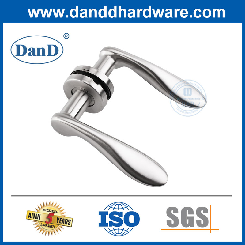 Satin Stainless Steel Euro Simple Style Lever Entry Door Handles-DDSH025