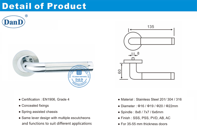 Entrance Door Handles-D and D Hardware