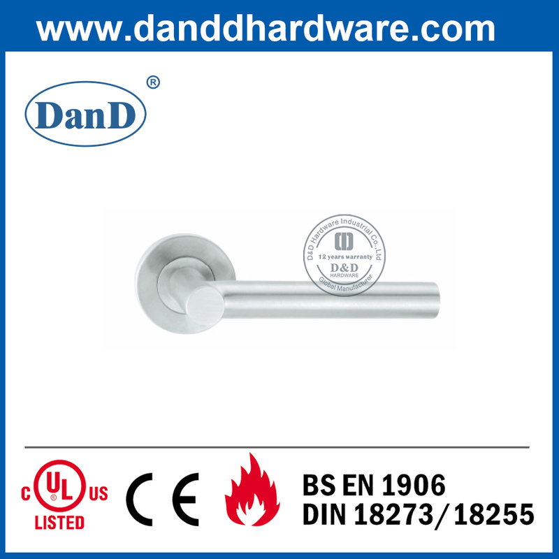 Stainless Steel 304 Safe Lever Door Handle for Double Door-DDTH017