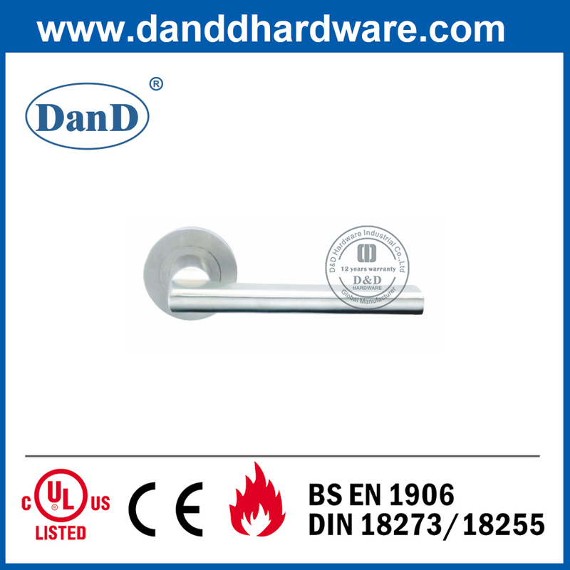 Stainless Steel 304 Door Fitting Hollow Lever Handle for Flush Door-DDTH035