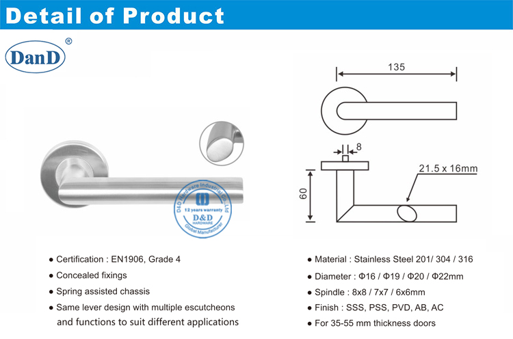 Passage Door Handles-D and D Hardware