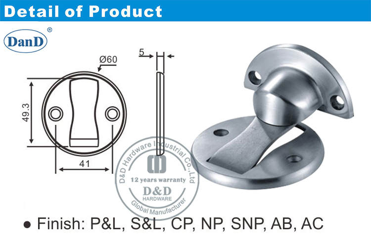 Concealed Door Stop-D and D Hardware